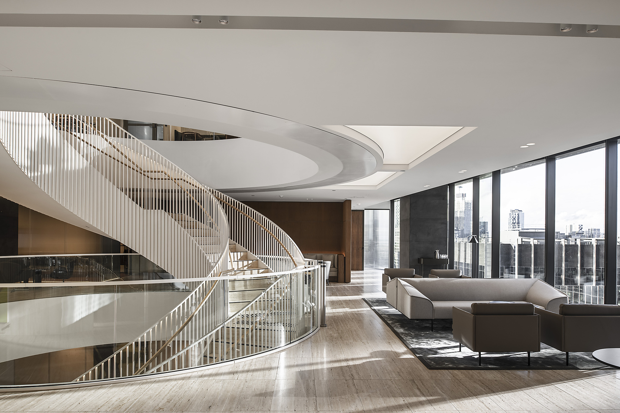 Interior photograph of MinterEllison Melbourne by Tom Blachford